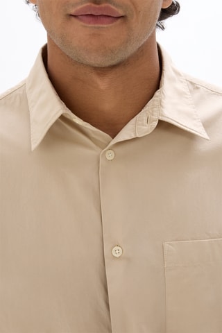 Camisa loose - Bege-claro