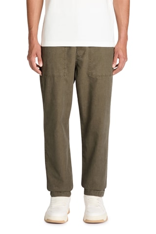 Calças de ganga loose - Caqui