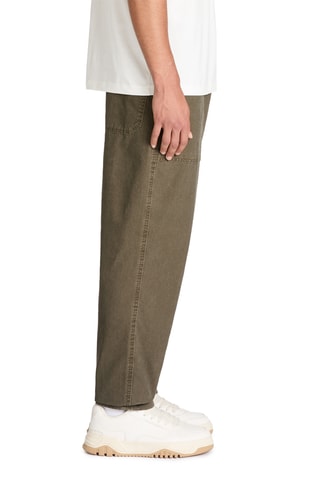 Calças de ganga loose - Caqui