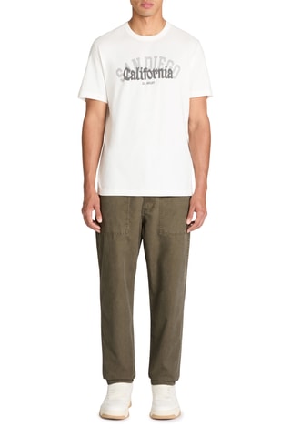 Calças de ganga loose - Caqui