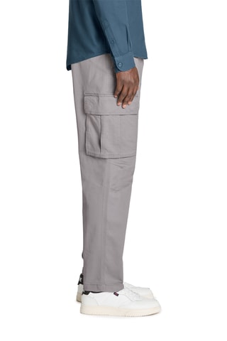Calças cargo straight - Cinzento