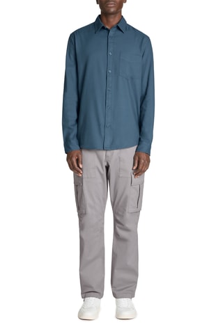 Calças cargo straight - Cinzento