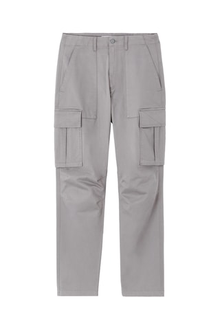 Calças cargo straight - Cinzento