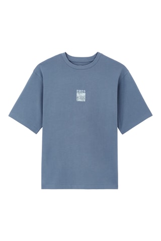 T-shirt oversize - Azul-celeste