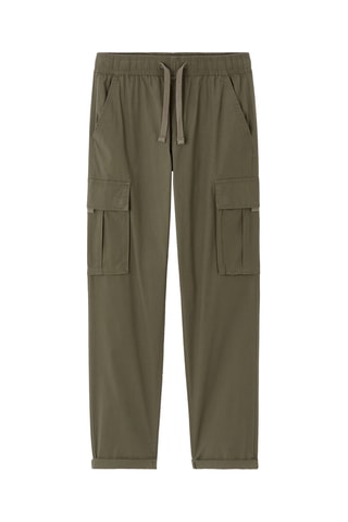 Calças straight - Caqui