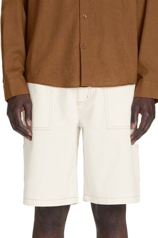 Calções de ganga - Cru