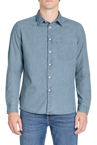 Camisa de ganga - Azul