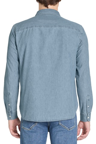 Camisa de ganga - Azul