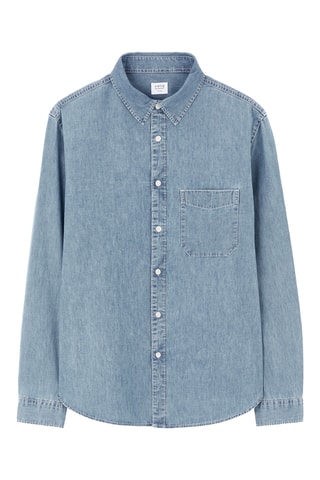 Camisa de ganga - Azul