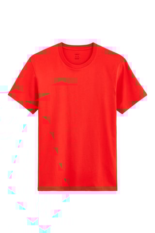T-shirt straight - Vermelho