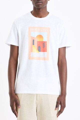 T-shirt straight - Branco