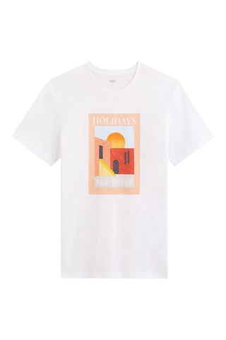 T-shirt straight - Branco