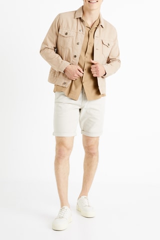 Camisa em linho - Castanho