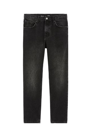 Calças de ganga relaxed - Preto