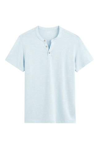 T-shirt straight - Azul-celeste