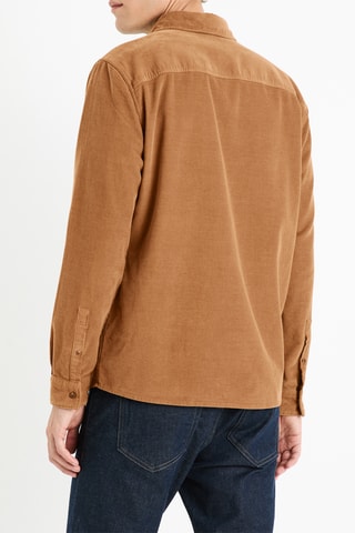Camisa de ganga - Castanho