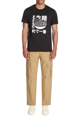 Calças cargo straight - Bege