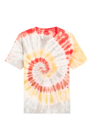 T-shirt tie and dye - Laranja e branco