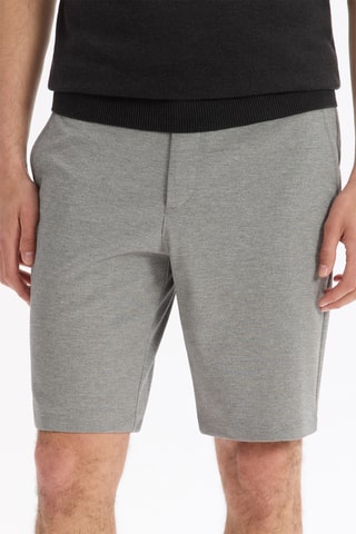 Calções slim - Cinzento mesclado