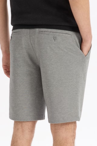 Calções slim - Cinzento mesclado