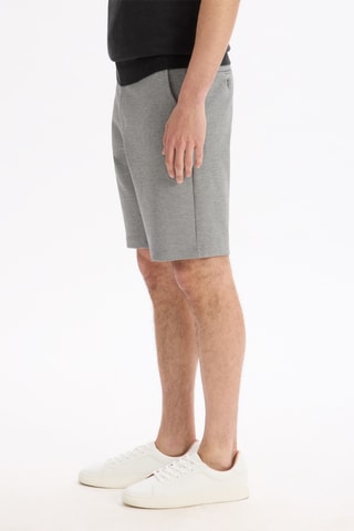 Calções slim - Cinzento mesclado