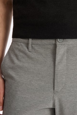 Calções slim - Cinzento mesclado