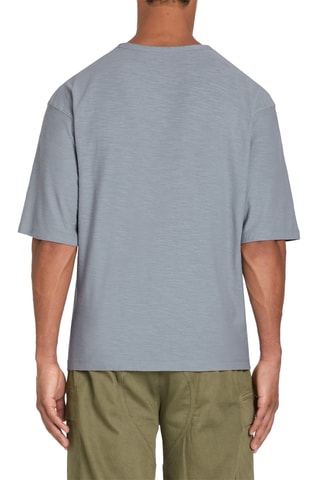 T-shirt oversize - Azul-celeste mesclado