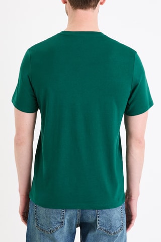 T-shirt straight - Verde-escuro