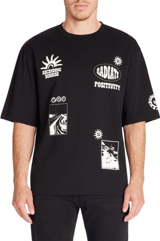 T-shirt oversize - Preto