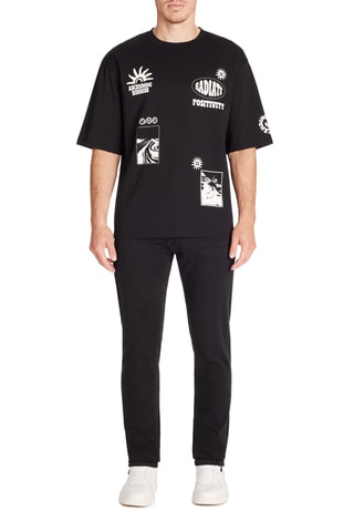 T-shirt oversize - Preto