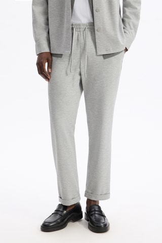 Calças slim - Cinzento-claro