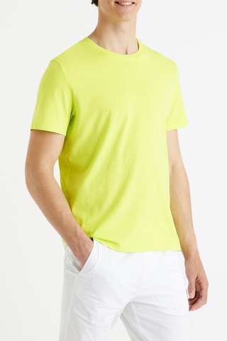 T-shirt straight - Verde-lima