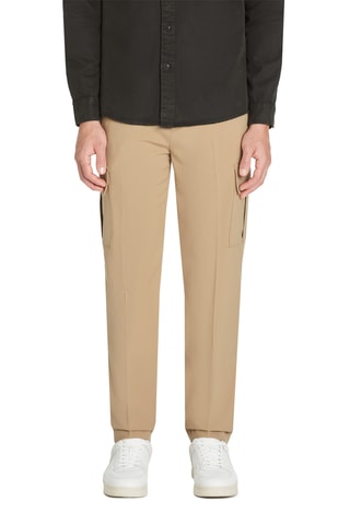 Calças loose - Bege