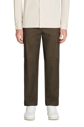 Calças straight - Castanho