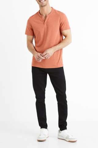 T-shirt straight - Vermelho