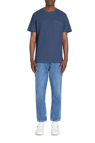 T-shirt straight - Azul-marinho