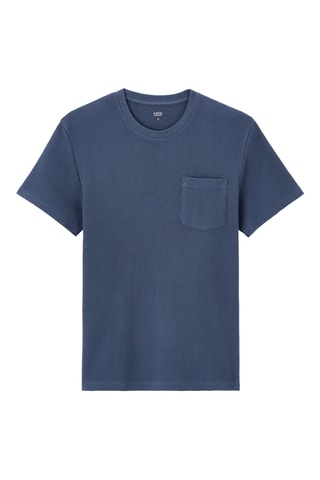 T-shirt straight - Azul-marinho