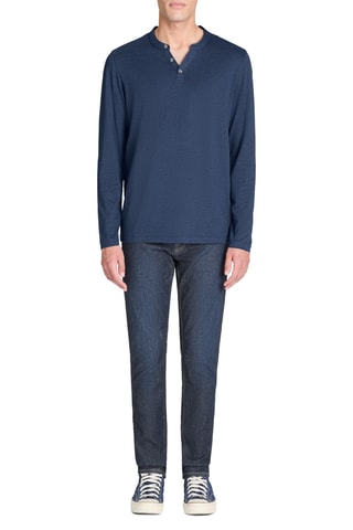 T-shirt straight - Azul-marinho