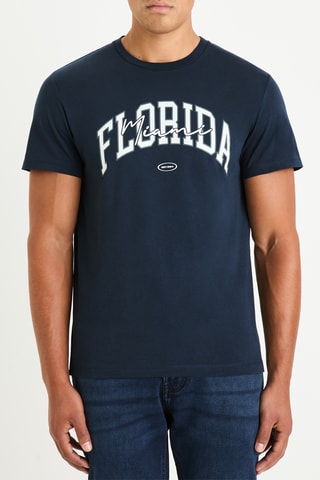 T-shirt straight - Azul-marinho