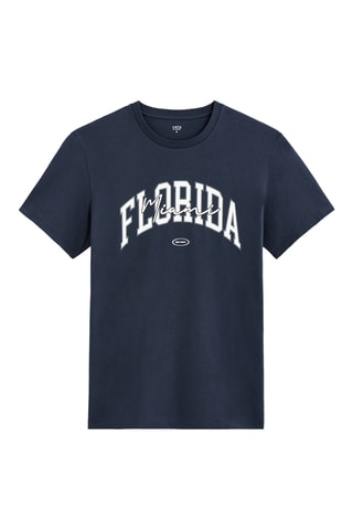 T-shirt straight - Azul-marinho