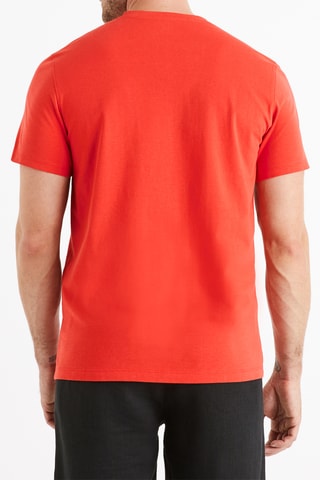 T-shirt straight - Vermelho