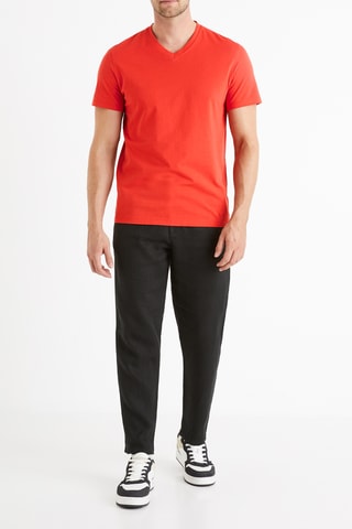 T-shirt straight - Vermelho