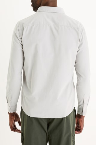 Camisa - Cinzento-claro