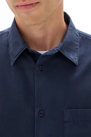 Camisa loose - Azul-marinho