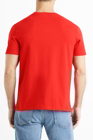 T-shirt straight - Vermelho