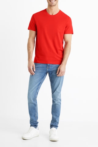 T-shirt straight - Vermelho