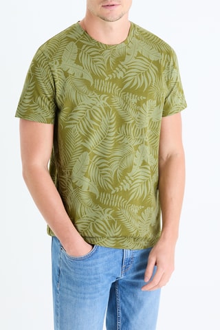 T-shirt straight - Caqui