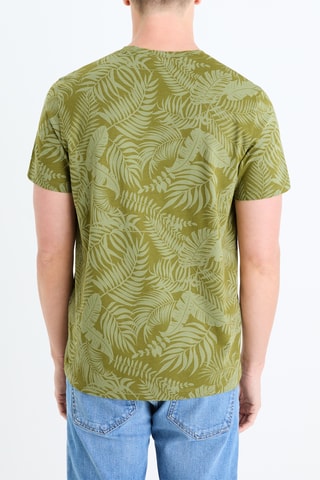 T-shirt straight - Caqui