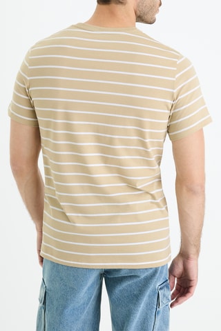 T-shirt straight - Toupeira-claro