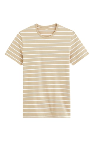 T-shirt straight - Toupeira-claro